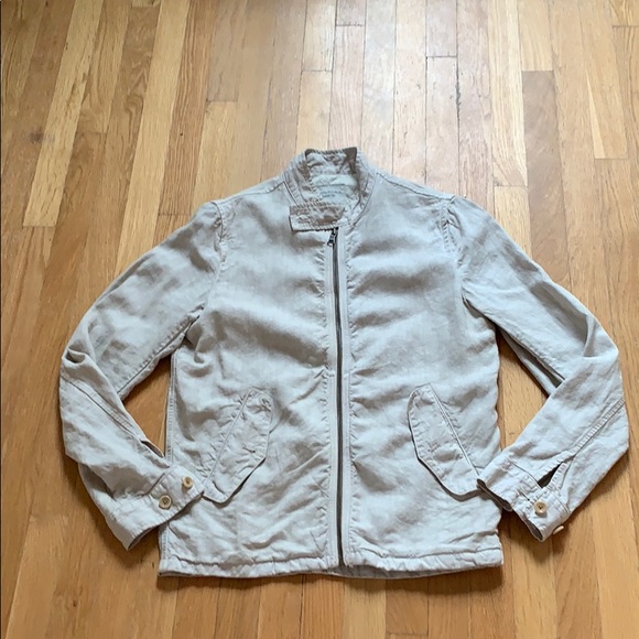 Banana Republic Other - Banana Republic Linen Bomber Jacket